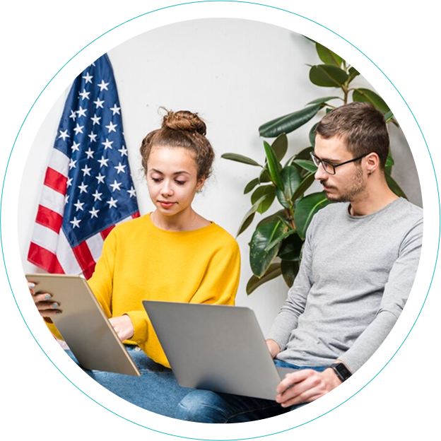 laptop couple